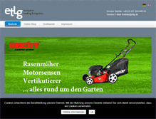 Tablet Screenshot of etlg.de
